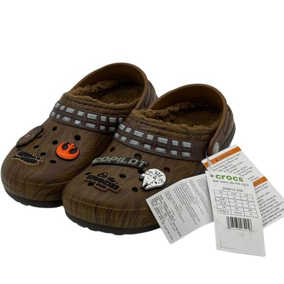 RETAIL $75 Crocs x Starwars Chewbacca Lined Clogs *BRAND NEW WITH TAGS* - Picture 2 of 7